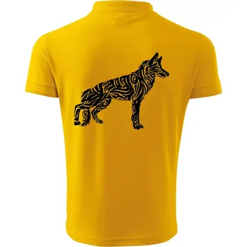 Pánská košile Německý ovčák - tattoo - Polokošile pánská Pique Polo 203 - 2XL ( Žlutá )
