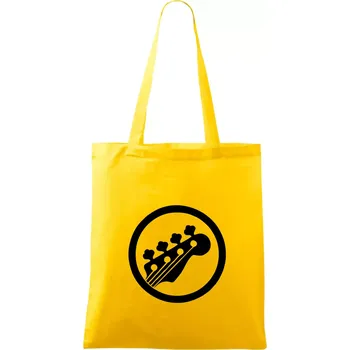 Kytara kruh - Taška bavlněná - 42 x 38 cm ( Žlutá )