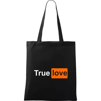 Porn - True Love - Taška bavlněná - 42 x 38 cm ( Černá )