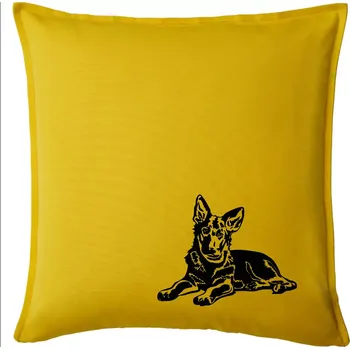 Polštář Německý ovčák - štěně - Polštář 50x50 - 50x50 - Pouze potah ( Žlutá )