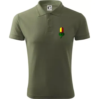 Pánská košile Prší - Žaludy - prso - Polokošile pánská Pique Polo 203 - 4XL ( Khaki )