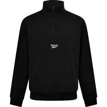 Pánská mikina Reebok Quarter-Zip Fleece Black XS