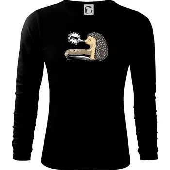 Pánské oblečení Ježek a rýžák - Triko s dlouhým rukávem FIT-T long sleeve - M ( Černá )