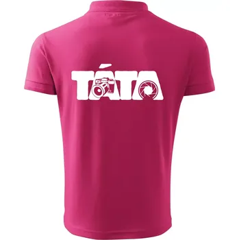 Pánská košile Táta nápis - fotograf - Polokošile pánská Pique Polo 203 - 5XL ( Purpurová )