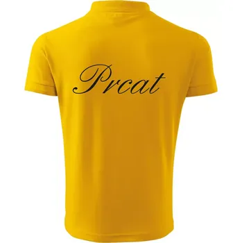 Pánská košile Prcat (souložit vulgárně) - Polokošile pánská Pique Polo 203 - 5XL ( Žlutá )