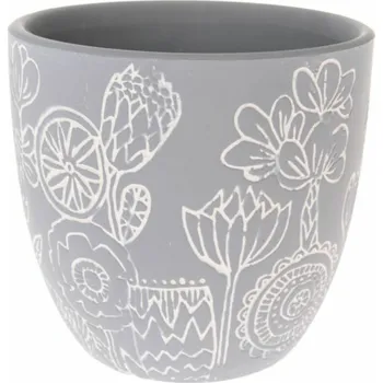 Obal na květináč Casa de Engel Home Keramický obal na květináč, 1/18 Fialová UNI (2830457)