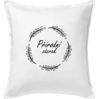 Polštář Přírodní zázrak - Polštář 50x50 - 50x50 - Pouze potah ( Bílá )