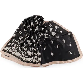 Šála Saténový šátek / šála sněženky 85x185 cm, barva 4 černá