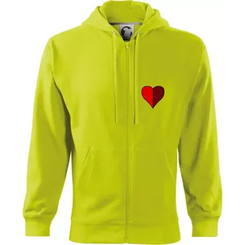 Pánská móda Prší - Červený - prso - Mikina s kapucí na zip trendy zipper - 2XL ( Limetková )