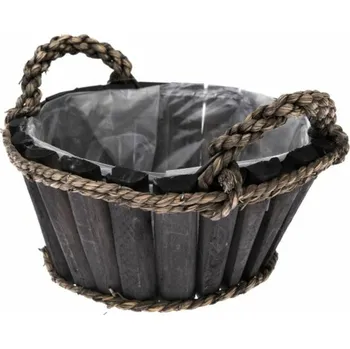 Casa de Engel Home Dřevěný obal na květináč s PVC, 0/24 Fialová UNI (2829760)