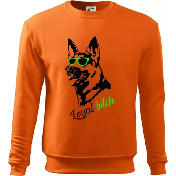 Pánská mikina Německý ovčák - loyal bitch - Mikina Essential pánská - M ( Oranžová )