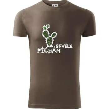 Pánské tričko Píchám skvěle - Viper FIT - Pánské zůžené tričko - S ( Army )