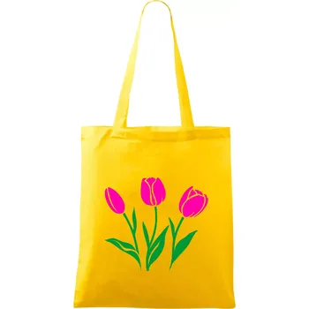 Tři tulipány - Taška bavlněná - 42 x 38 cm ( Žlutá )