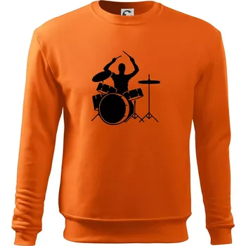 Pánská mikina Bicí bubeník - Mikina Essential pánská - XL ( Oranžová )