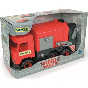 autíčko Wader Toys Middle Truck 32113 popelářský vůz