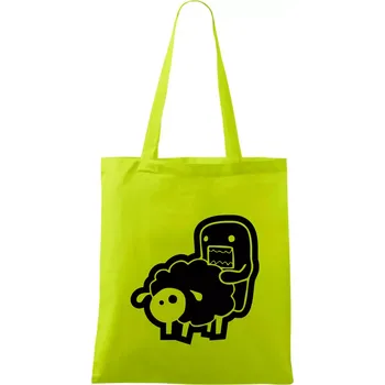 Sticker ovce - Taška bavlněná - 42 x 38 cm ( Limetková )