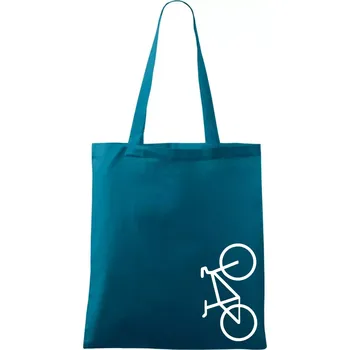 Kolo na výšku - Taška bavlněná - 42 x 38 cm ( Petrolejová )