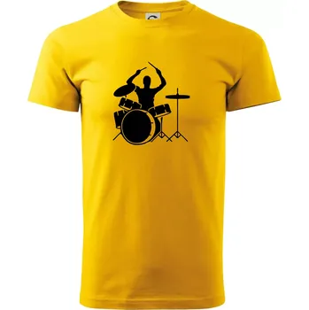 Bicí bubeník - Triko extra velké (5-8XL) - 7XL ( Žlutá )