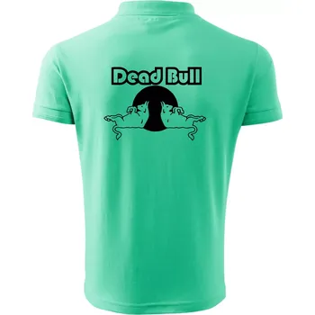 Pánská košile Dead Bull obrys - Polokošile pánská Pique Polo 203 - XL ( Mátová )