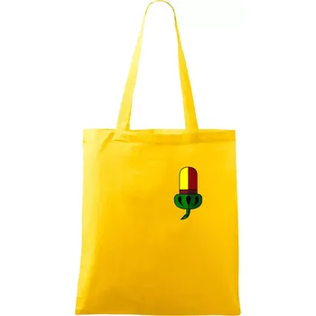 Prší - Žaludy - prso - Taška bavlněná - 42 x 38 cm ( Žlutá )