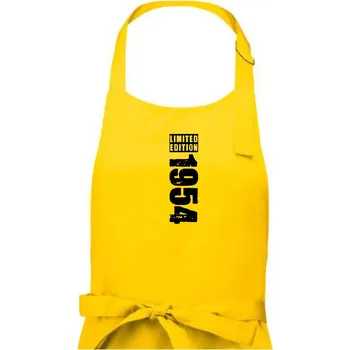 Kuchyňská zástěra Limited edition 1954 pruh - Dámská zástěra na vaření - Univerzální velikost ( Žlutá )