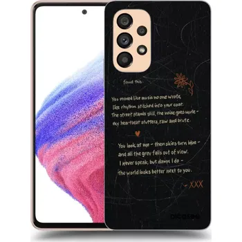 Pouzdro na mobilní telefon Picasee silikonový průhledný obal pro Samsung Galaxy A53 5G A536 - POET