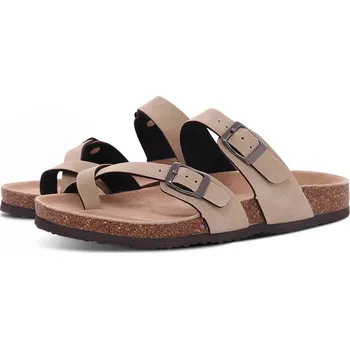 Dámské sandále Korkové sandály na platformě s přezkou Velikost: 45, Barva (Varianta): Suede-AT2