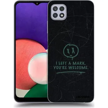 Pouzdro na mobilní telefon Picasee silikonový průhledný obal pro Samsung Galaxy A22 A226B 5G - LEFT A MARK