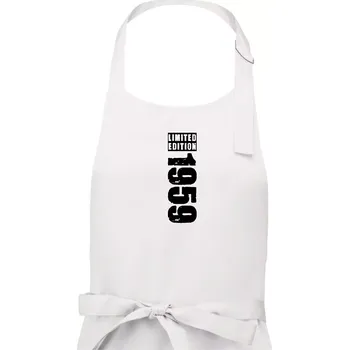 Kuchyňská zástěra Limited edition 1959 pruh - Pánská zástěra na vaření - Univerzální velikost ( Bílá )