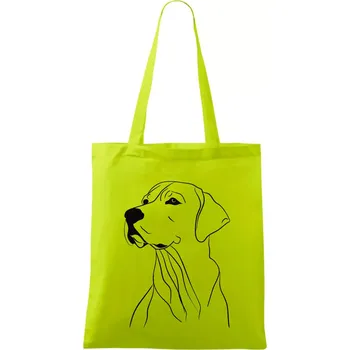 Labrador černá kresba - Taška bavlněná - 42 x 38 cm ( Limetková )