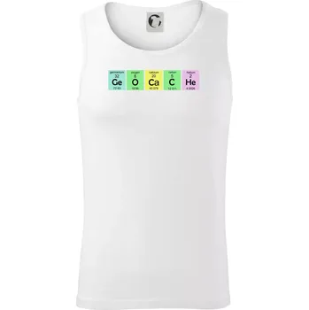 Pánské termoprádlo Geocache - periodická tabulka - Tílko pánské Core - XL ( Bílá )
