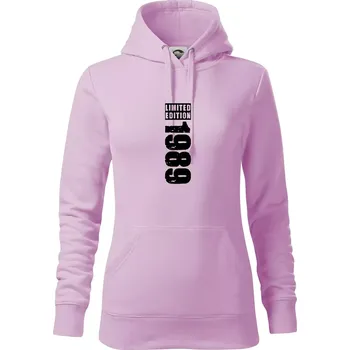 Dámská mikina Limited edition 1989 pruh - Mikina dámská Cape s kapucí - S ( Orchid )