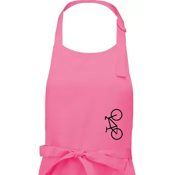Kuchyňská zástěra Kolo na výšku - Dámská zástěra na vaření - Univerzální velikost ( Růžová )