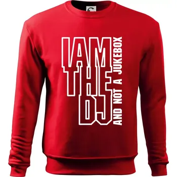 Chlapecké tričko Iam the dj and not a jukebox na výšku - Mikina Essential dětská - 146 cm/10 let ( Červená )