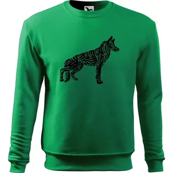 Chlapecké tričko Německý ovčák - tattoo - Mikina Essential dětská - 158 cm/12 let ( Středně zelená )