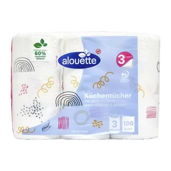 Utěrka alouette Kuchyňské utěrky 3vrstvé XXL 3 ks 69 m