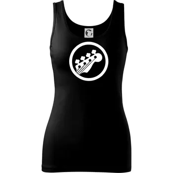 Dámské tričko Kytara kruh - Dámské tílko - XS ( Černá )