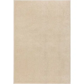 vidaXL Koberec s krátkým vlasem 160 x 230 cm béžový