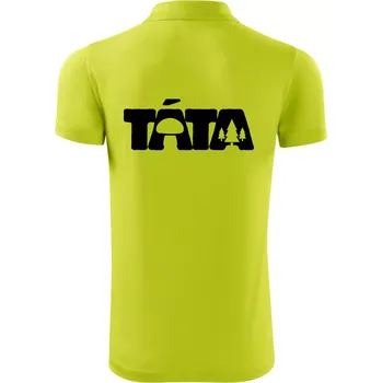 Pánská košile Táta nápis - houbař - Polokošile Victory sportovní (dresovina) - 3XL ( Limetková )