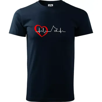 Německý ovčák ekg - Triko extra velké (5-8XL) - 6XL ( Námořní modrá (velmi tmavá - téměř černá) )