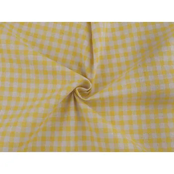 Bavlněná metráž / imitace lnu hrubší, kanafas Balení: 1 m, Varianta: 3 žlutá - 8596475661607