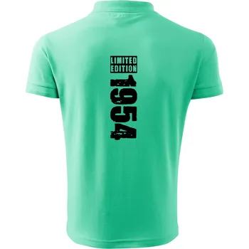 Pánská košile Limited edition 1954 pruh - Polokošile pánská Pique Polo 203 - M ( Mátová )