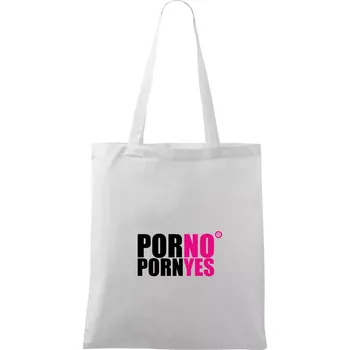 Nákupní taška PornYes - Taška bavlněná - 42 x 38 cm ( Bílá )