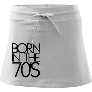 Dámská sukně Born In The 70's - Sportovní sukně - two in one - XL ( Bílá )