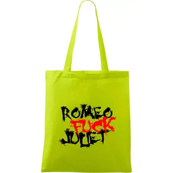 Romeo Fuck Juilet - Romeo vojel Julii - Taška bavlněná - 42 x 38 cm ( Limetková )
