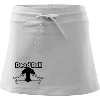 Dámská sukně Dead Bull obrys - Sportovní sukně - two in one - XS ( Bílá )