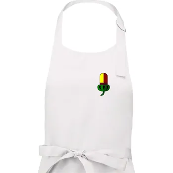 Kuchyňská zástěra Prší - Žaludy - prso - Pánská zástěra na vaření - Univerzální velikost ( Bílá )