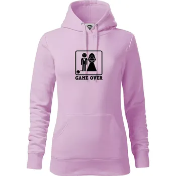 Dámská mikina Game Over rozlučka - Mikina dámská Cape s kapucí - XS ( Orchid )