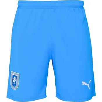 Pánské kraťasy Pánské fotbalové šortky Puma UCV CRAIOVA SHORTS M Tyrkysová, Bílá