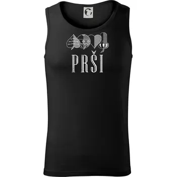 Pánské termoprádlo Prší - nápis - Tílko pánské Core - XL ( Černá )